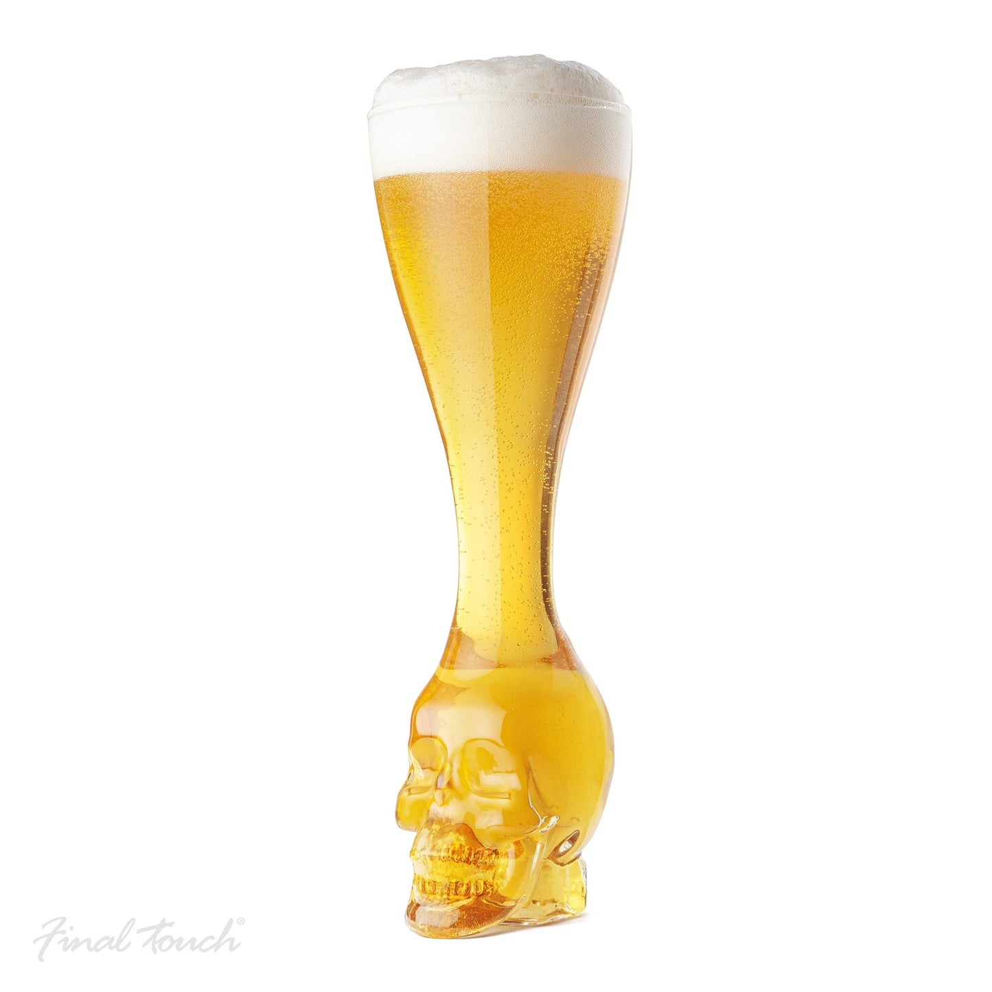 Final Touch Brain Freeze Skull Glass with Skeletal Frame