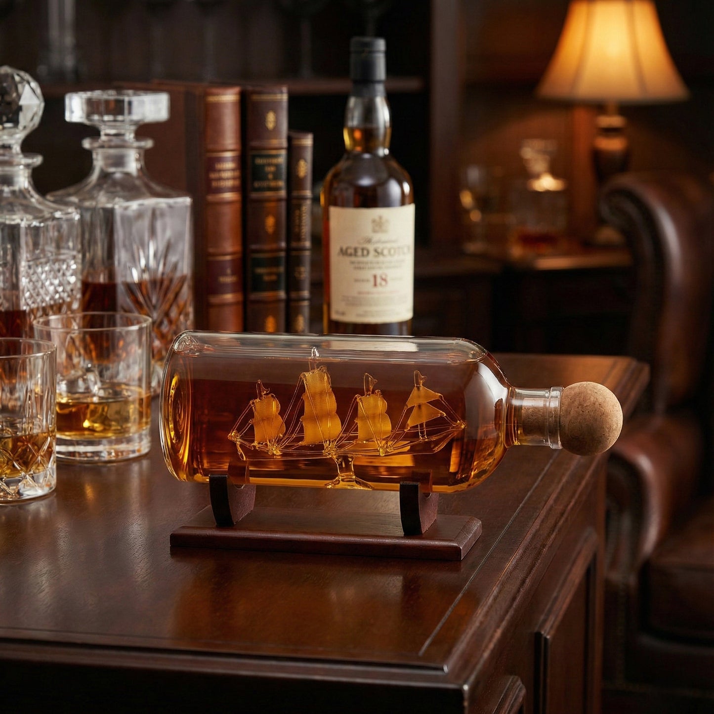 Bar Originale Ship In a Bottle Decanter