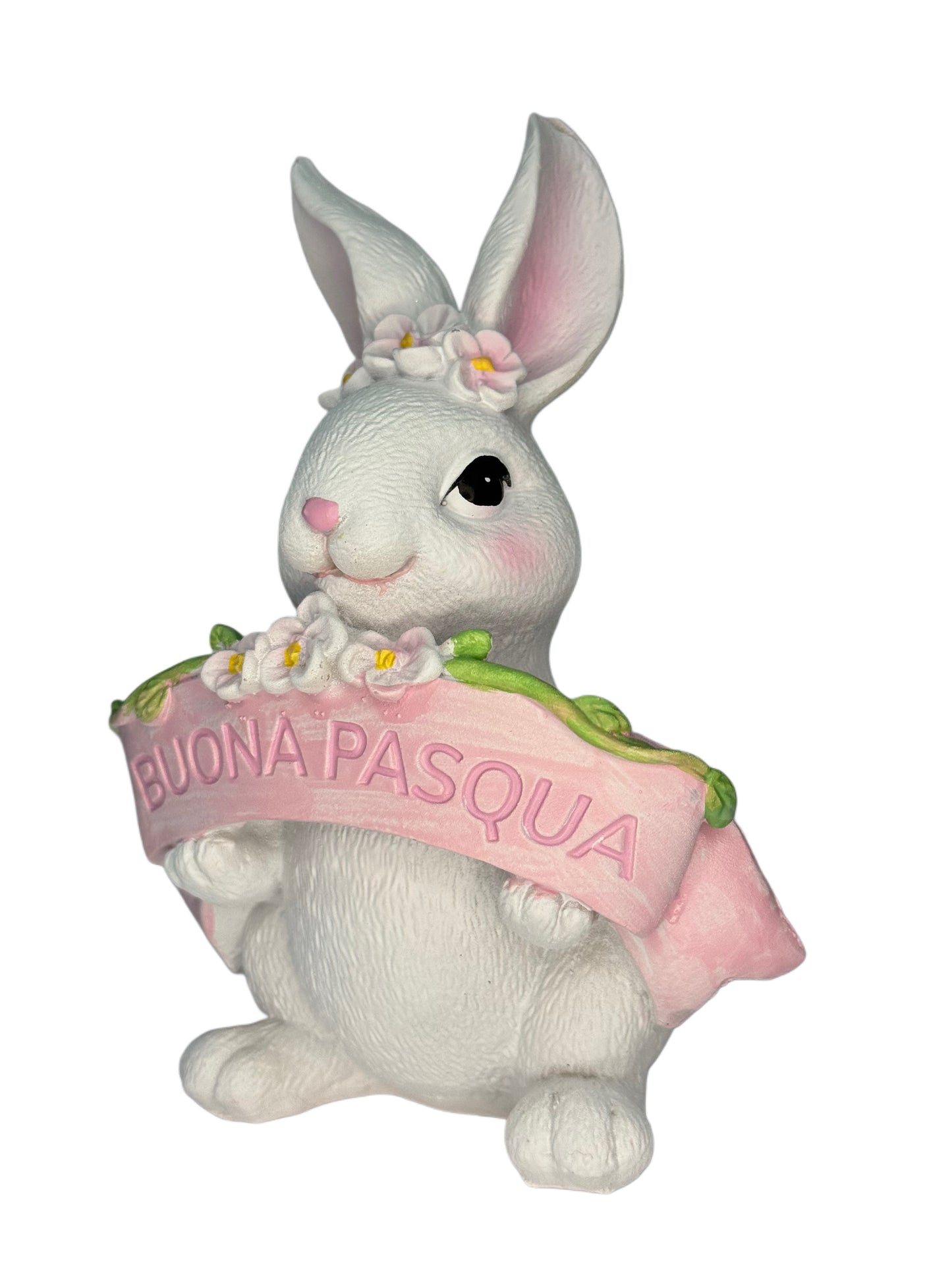 Easter Bunny Holding Sign