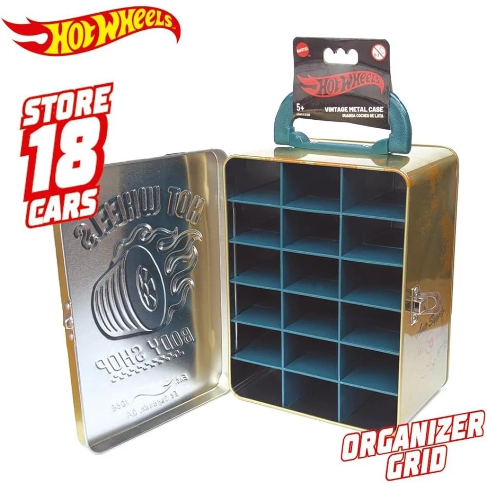 Hot Wheels Gold Body Shop Metal Case