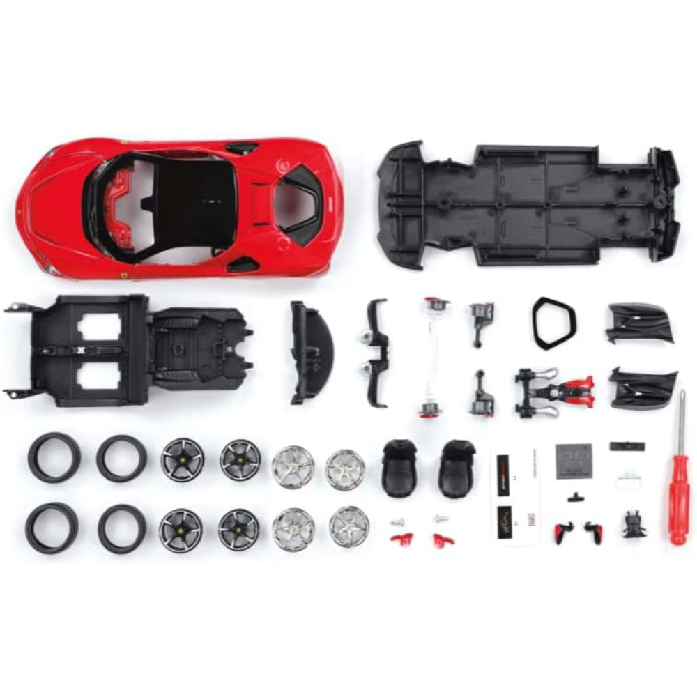 Maisto 1:24 Ferrari Assembly line, SF90 Stradale, Red, window box