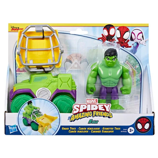 Marvel Spidey Hulk Figure, Vehicle & Accessory Set