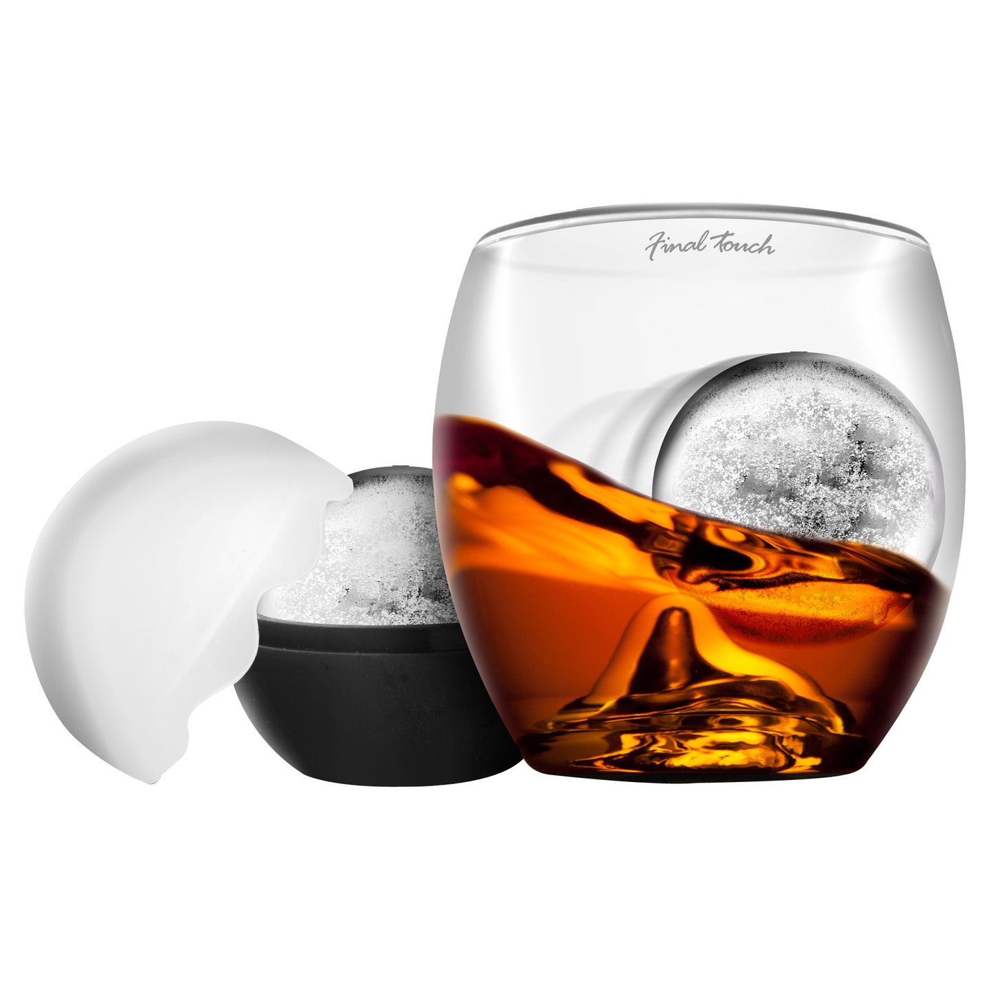 On the Rocks Glass and Ice Ball Mould Set