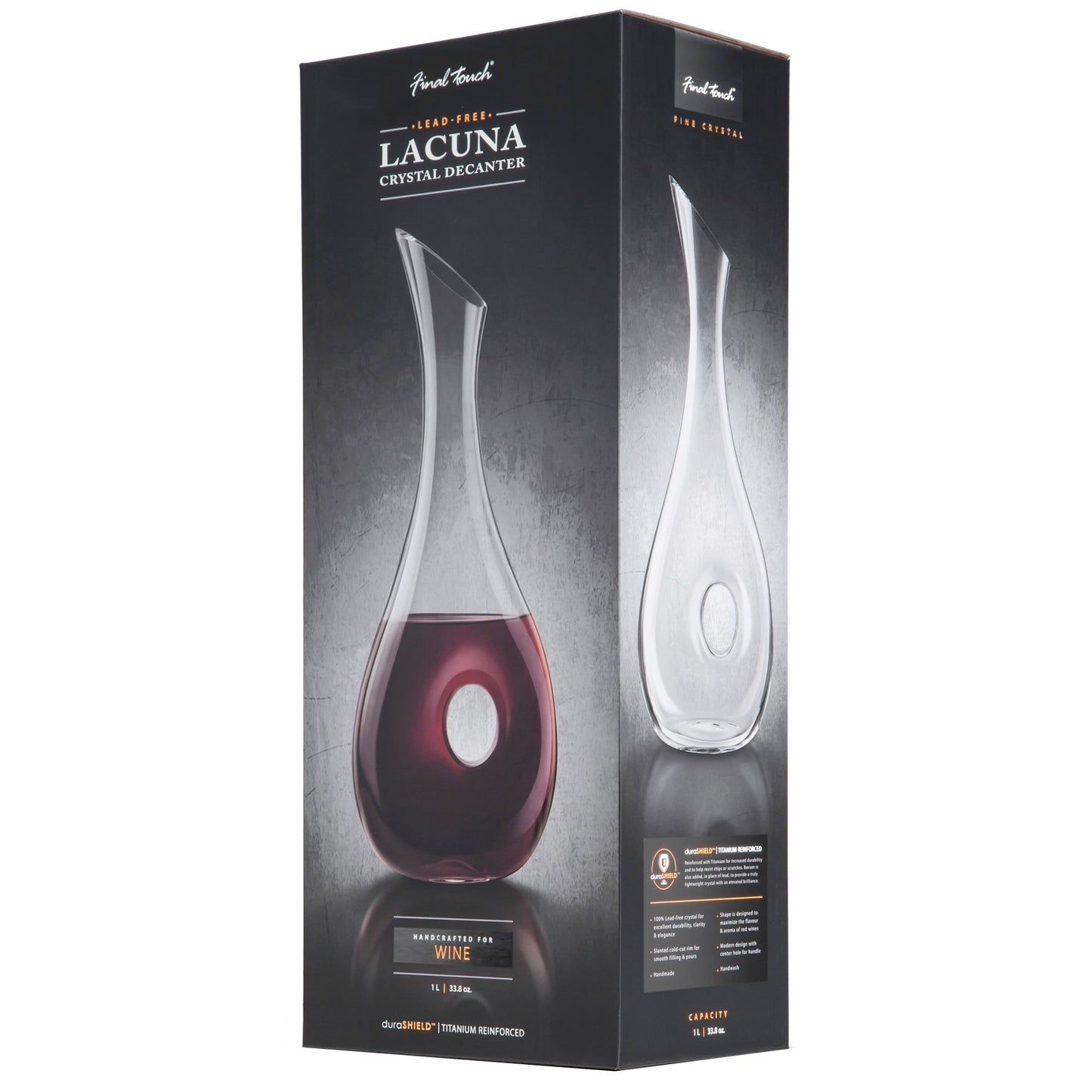 Final Touch Durashield Lacuna Wine Decanter