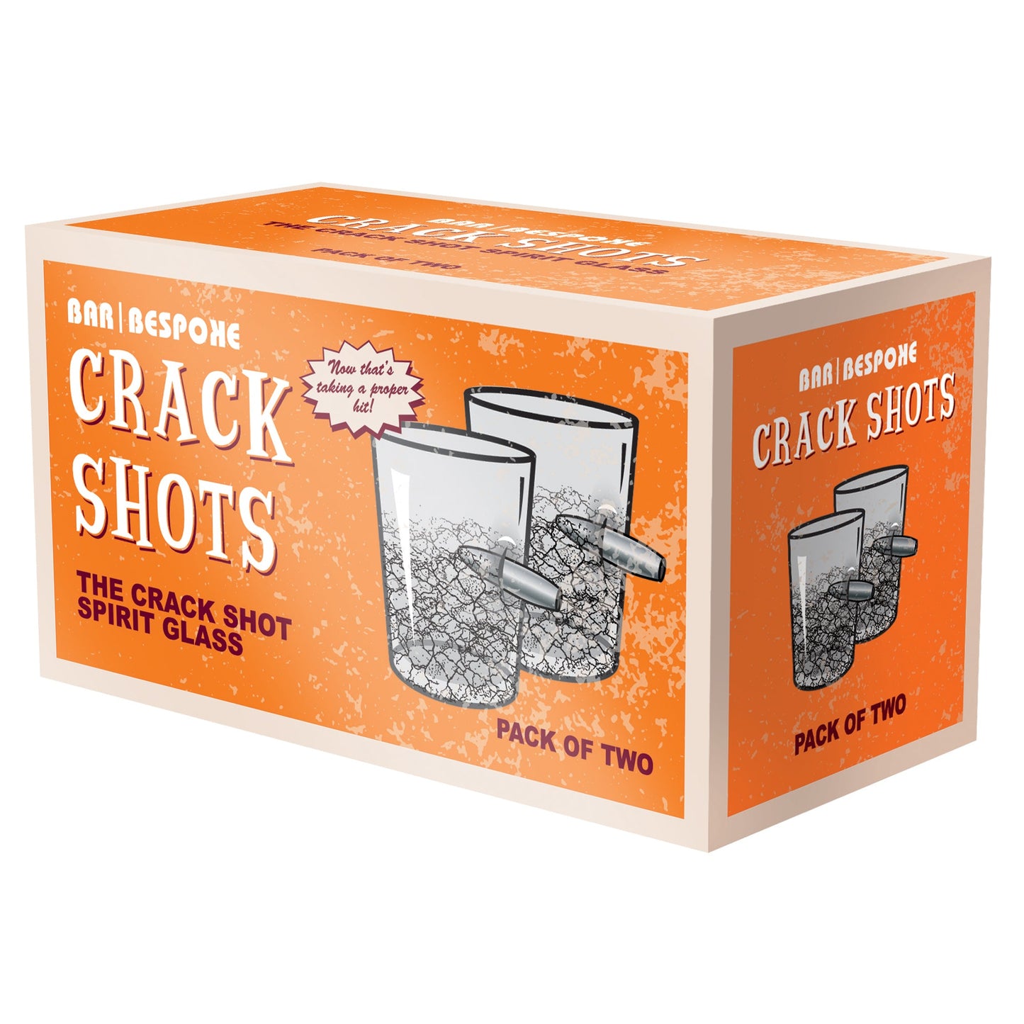 Bar Bespoke Crack Shot Glasses 2 Pack