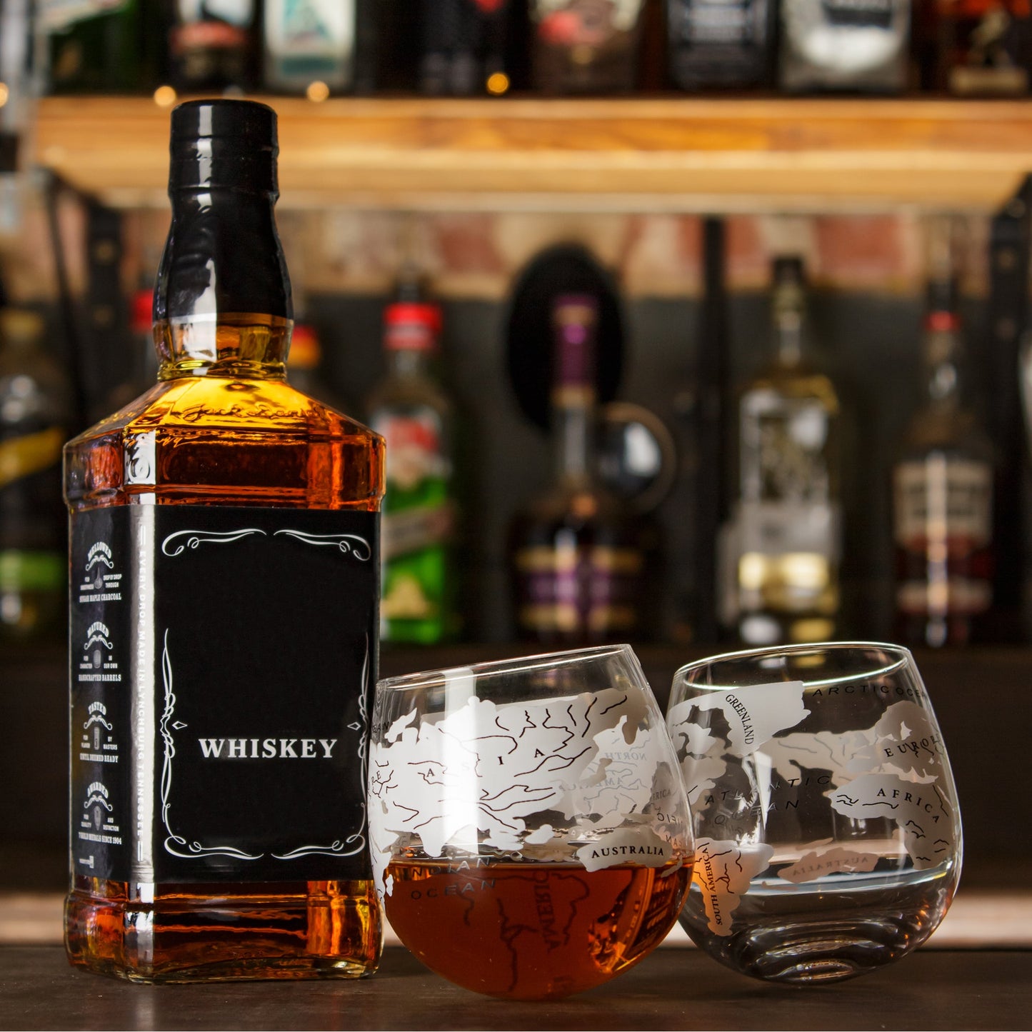 Bar Originale Globe Rocker Glasses 2 Pk