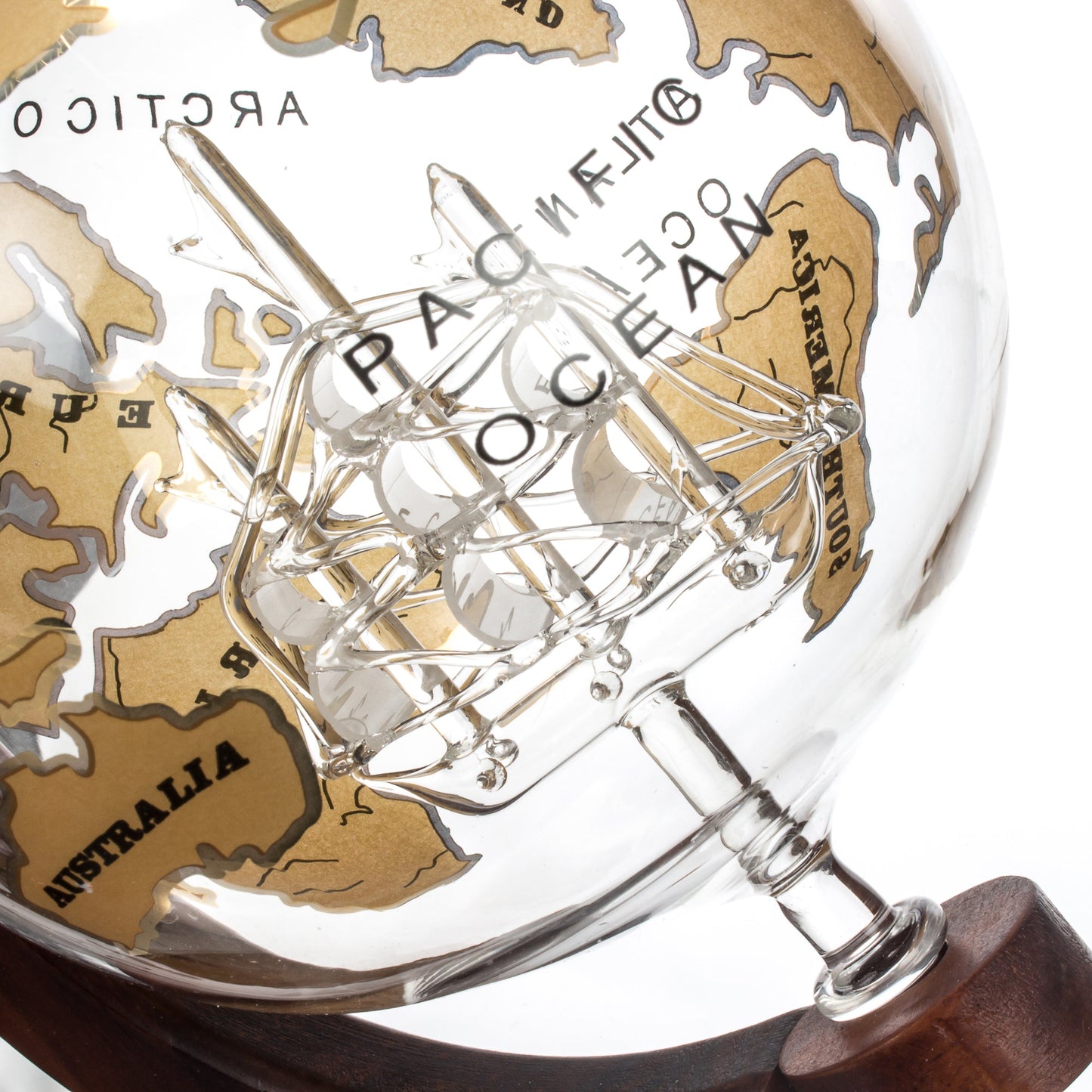 Bar Originale Gold Ship Globe Decanter 750ml