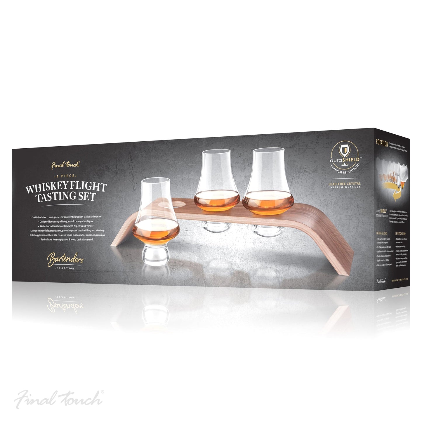 Final Touch 4 Piece Whisky Flight Tasting Set