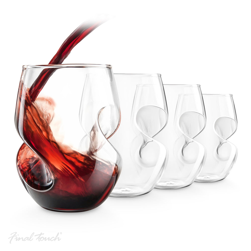 Final Touch Conundrum Red Wine Glasses 4 Pack