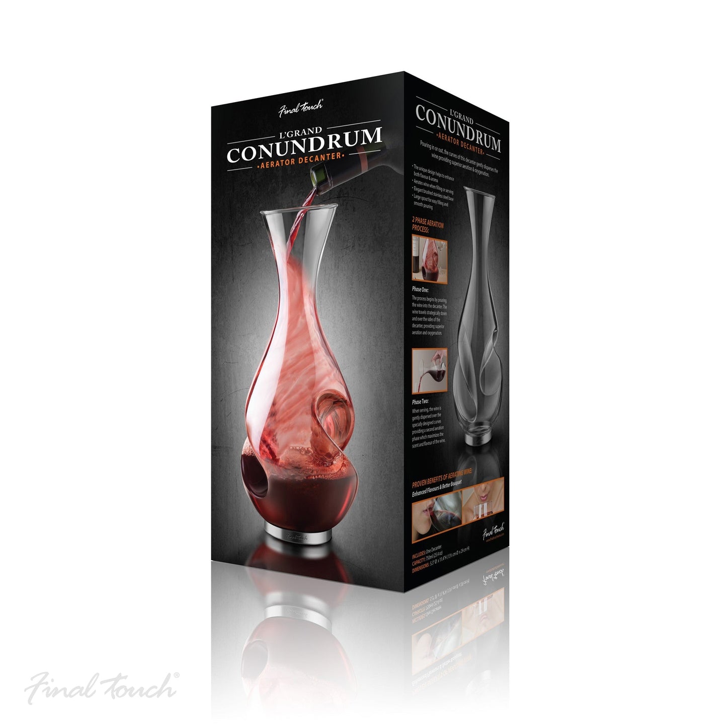 Final Touch L Grand Conundrum Aerator Decanter