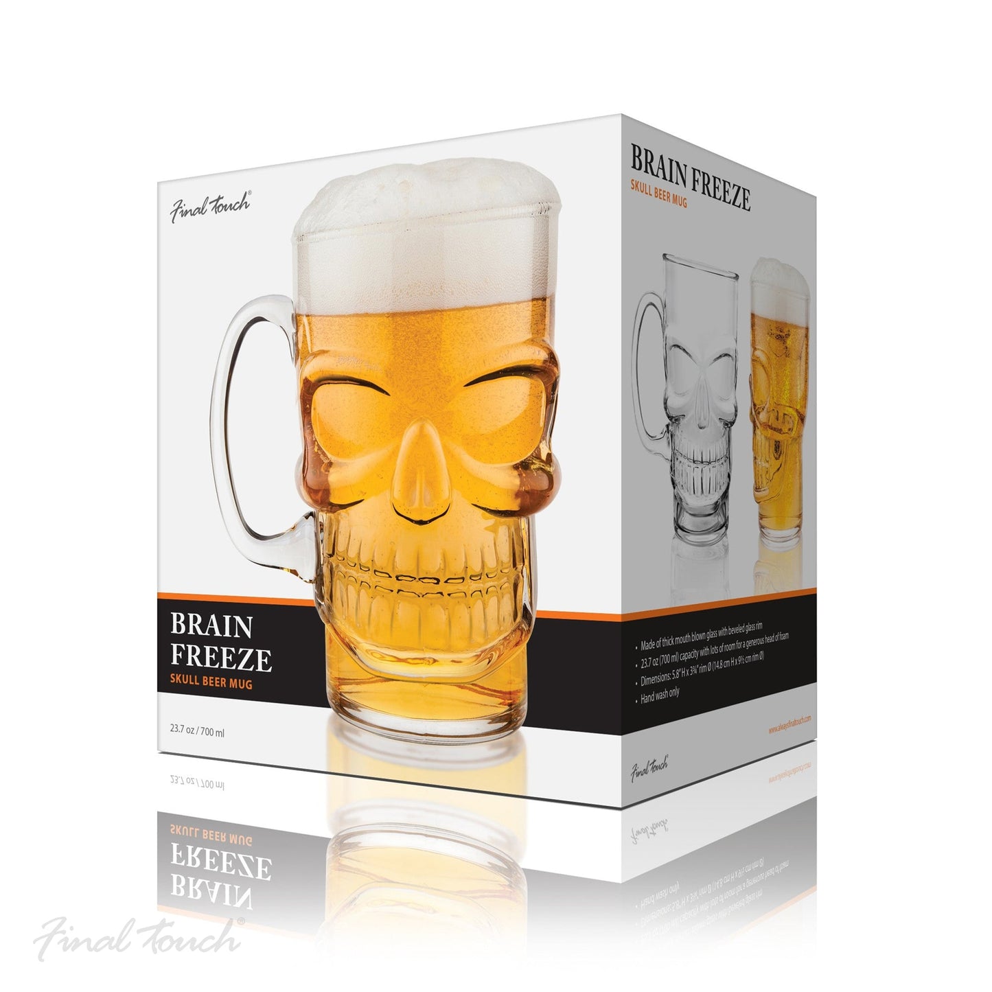 Final Touch Skull Beer Glass