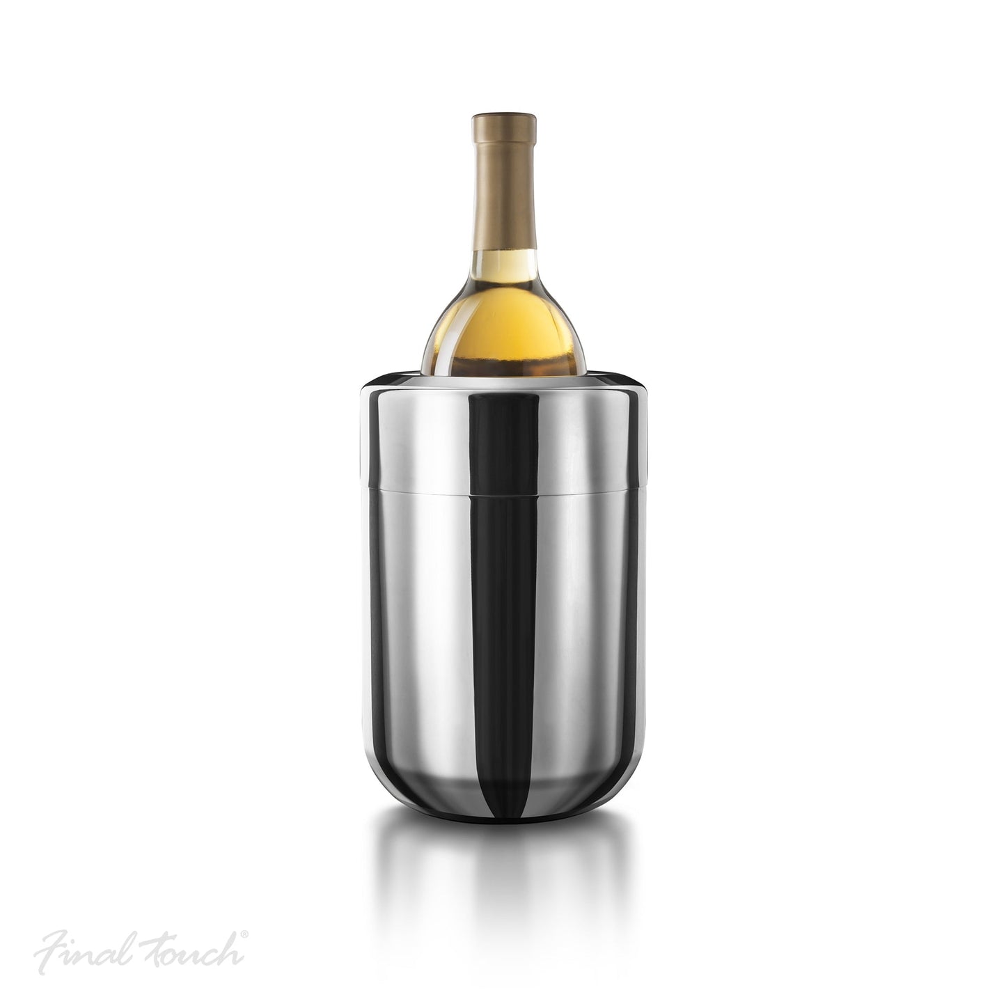 Final Touch Steel Bottle Chiller with Freezer Packs