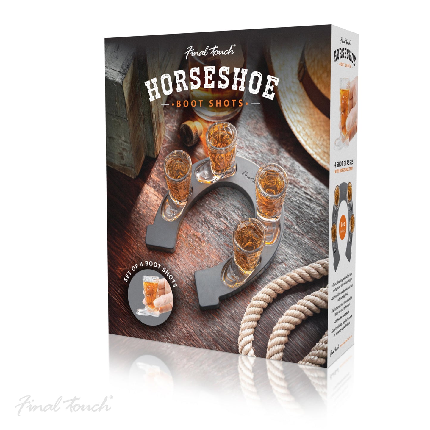 Final Touch Wild West Horseshoe Boot Shots