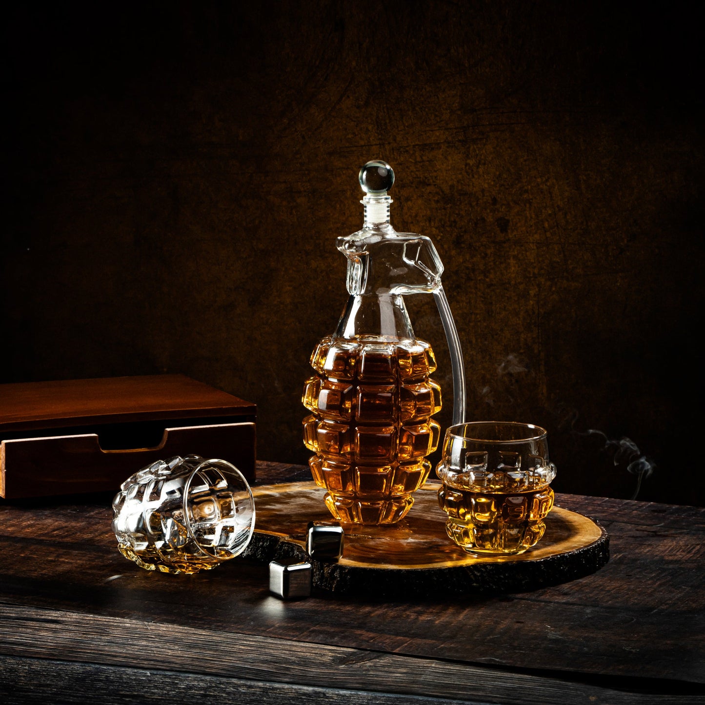 Bar Bespoke Grenade Decanter Set