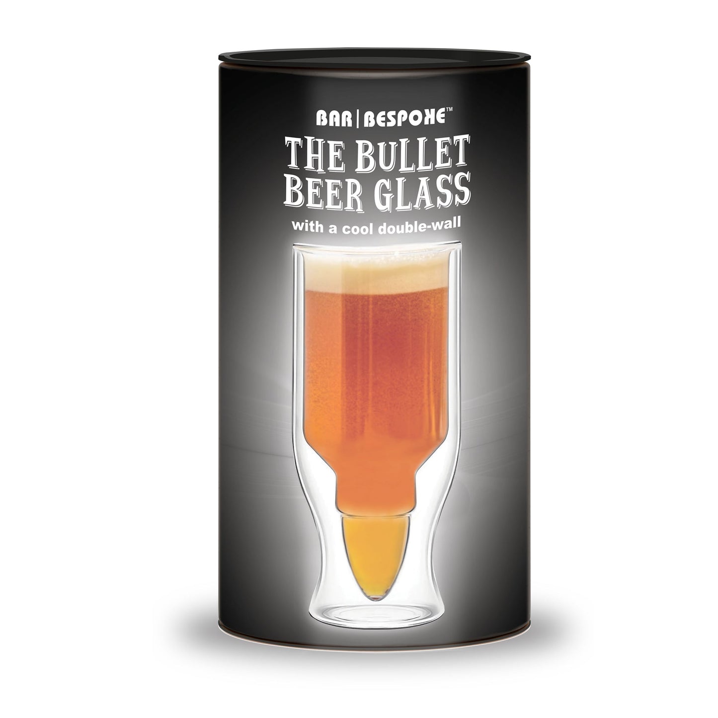 Bar Originale The Bullet Beer Glass with a Cool Double Wall