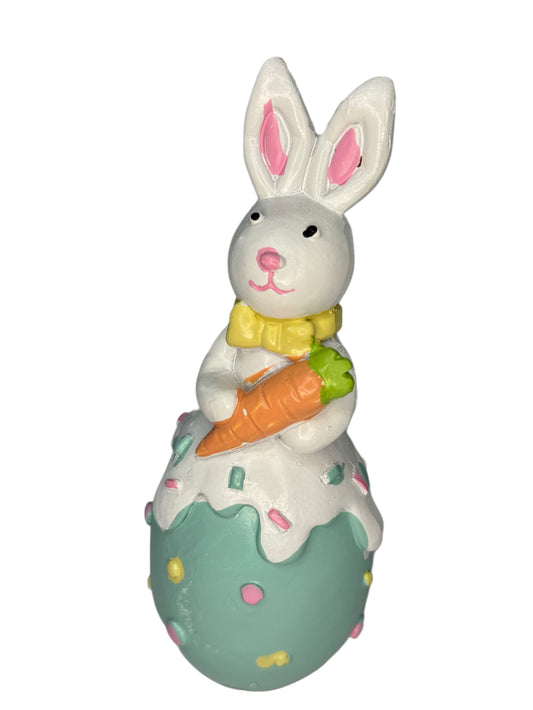 Easter Bunny On Egg Light Blue