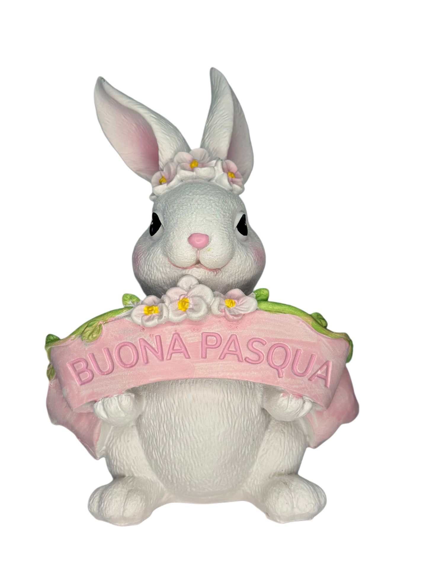 Easter Bunny Holding Sign