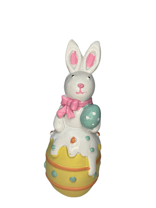 Easter Bunny On Egg Yellow