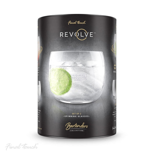 Final Touch Revolve Cocktail Glass Set of 2
