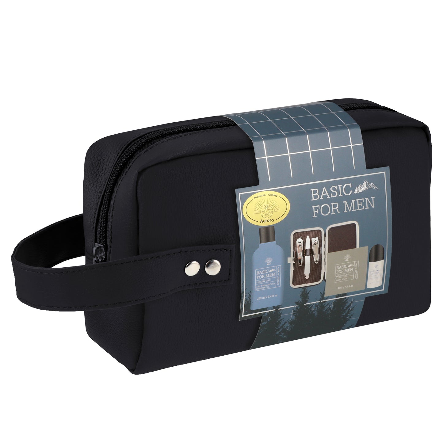 Aureus For Men 4 Pcs set black in cosmetic bag