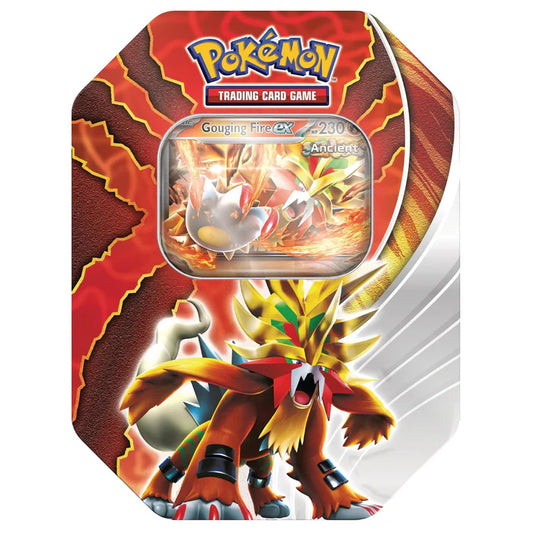 POKEMON Gouging Fire ex Tin