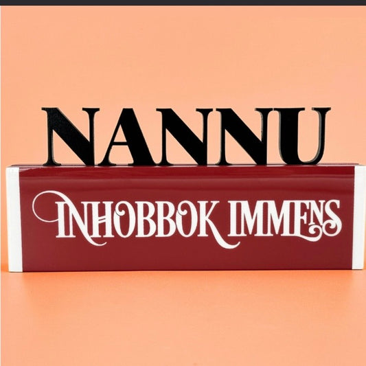 Nannu Wooden Quote