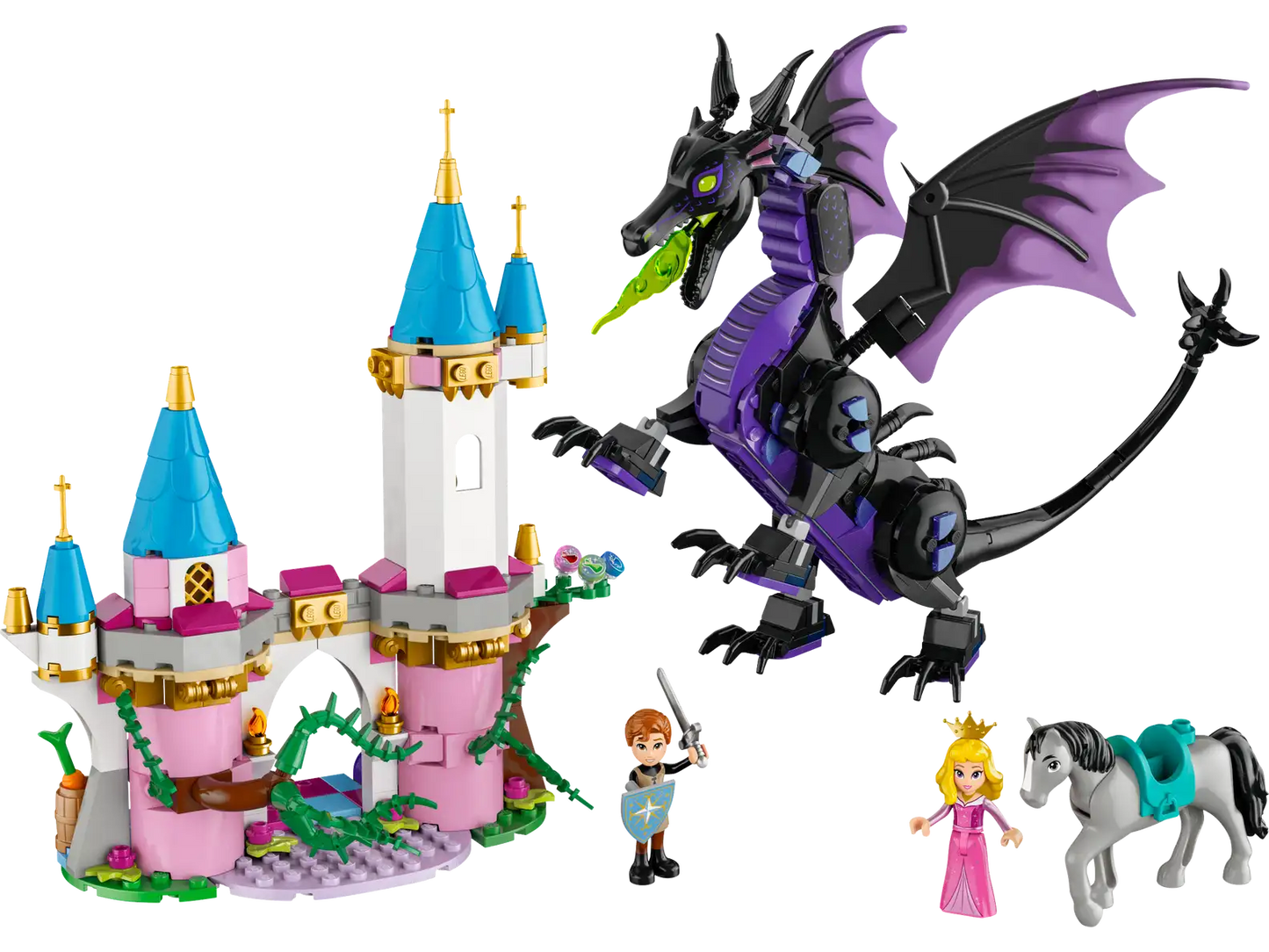 LEGO Disney Princess Maleficent's Dragon Form And Aurora's Castle 43240