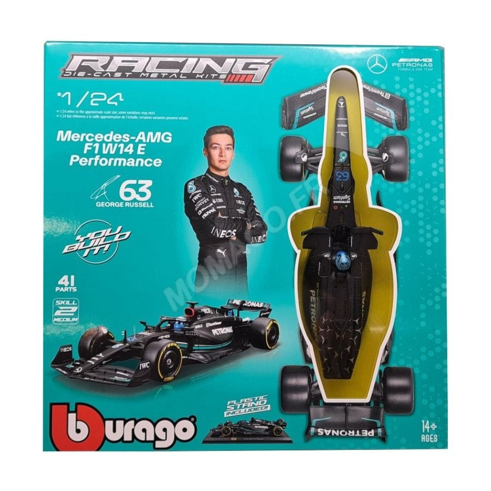 Burago 1:24 George Russell Mercedes AMG F1 W14 Formula 1 Kit