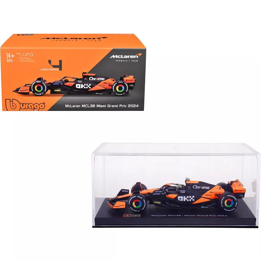 Burago 1:43 Formula 1 McLaren MCL38 Lando Norris 2024