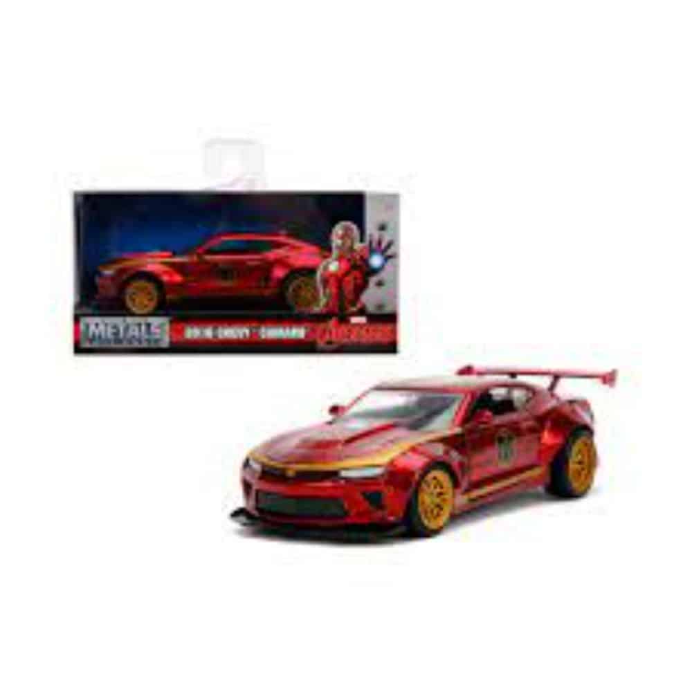 Iron Man 2016 Chevy Camaro SS Die-cast Car with Iron Man Figure 1:24