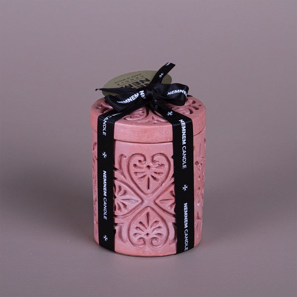 Nemnem Maltese Heart Cylinder Small Candle