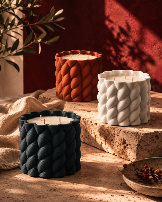 Nemnem Ripple Candle – Layer & Light Collection (Triple Wick)